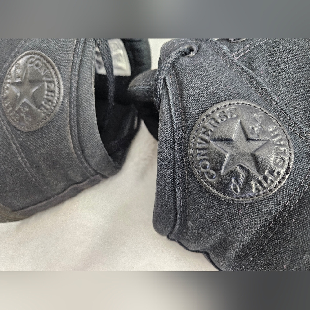 Converse All Black High-Top Sneakers - Picture 7 of 7